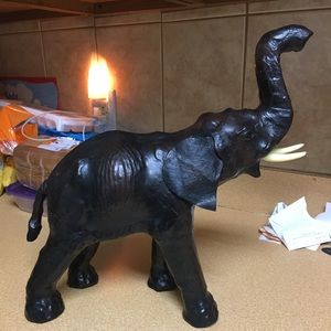 Leather Elephant decoration